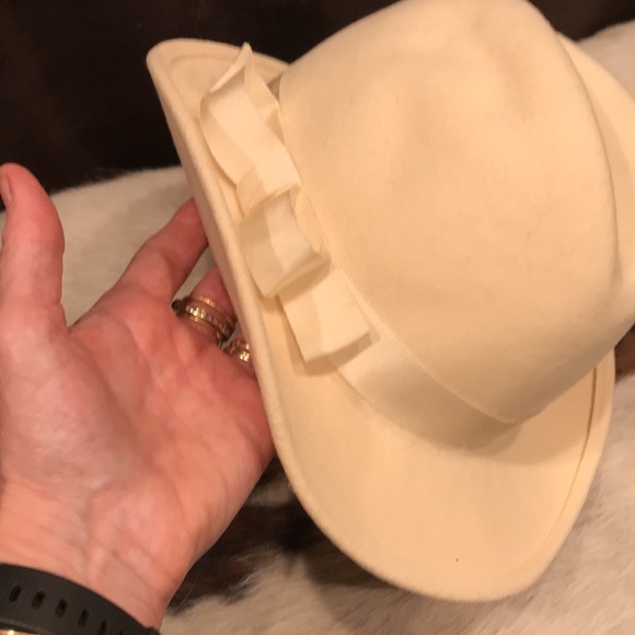 Ladies Winter White Fedora 100% Wool Custom-made main image 13